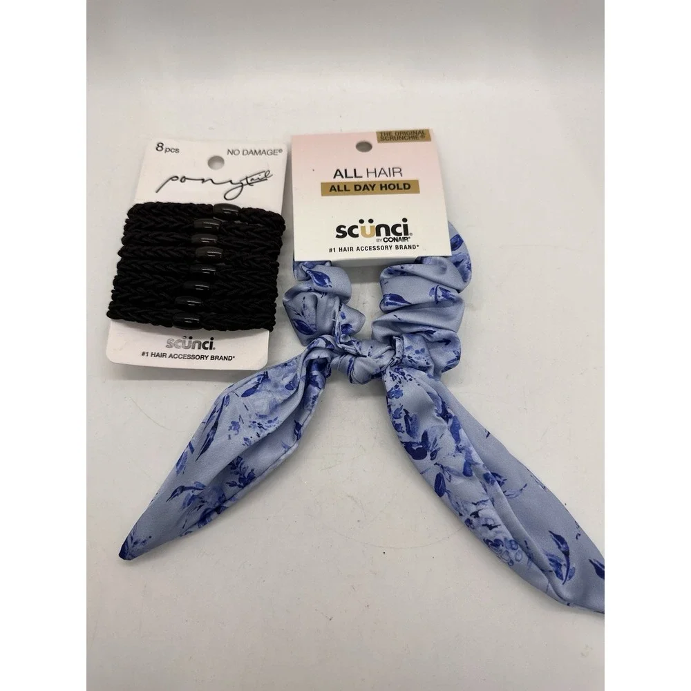 Scunci Hair Accessories Lot Scrunchie Ponytail Holders New With Tags
